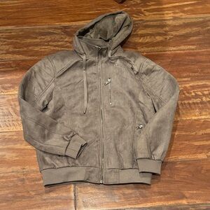 Men's Brown Hooded Sweater